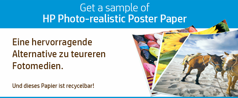 HP Photo-realistic Poster Paper Lead Gen Landing Page Image DE